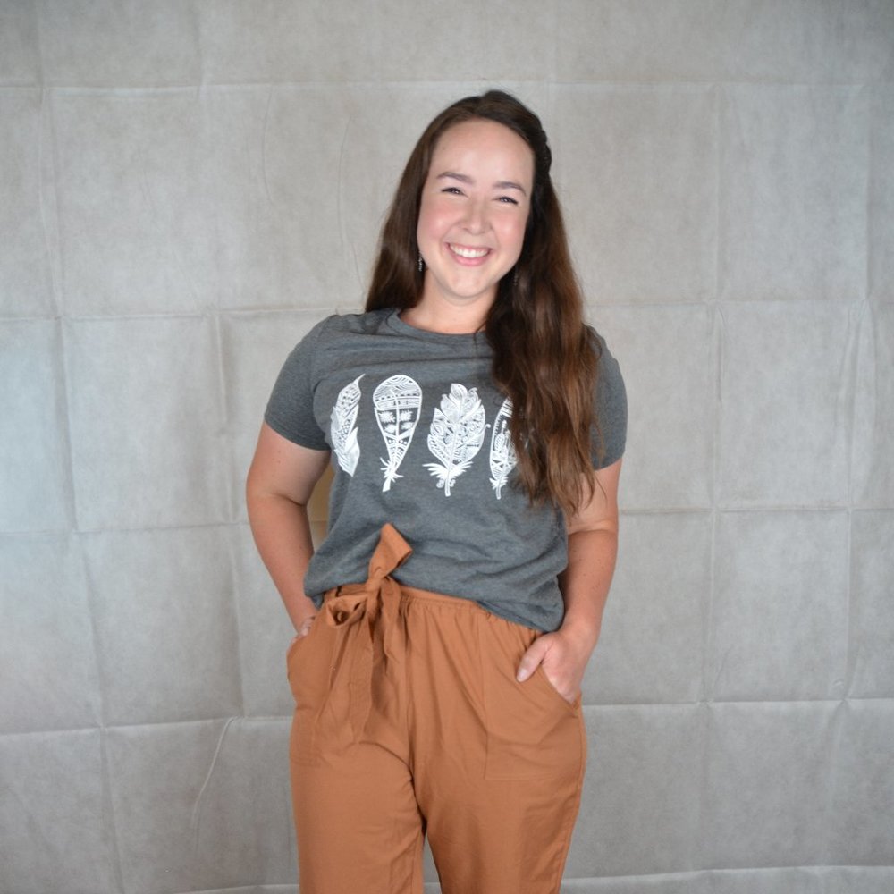 Geometric Feather T-shirt